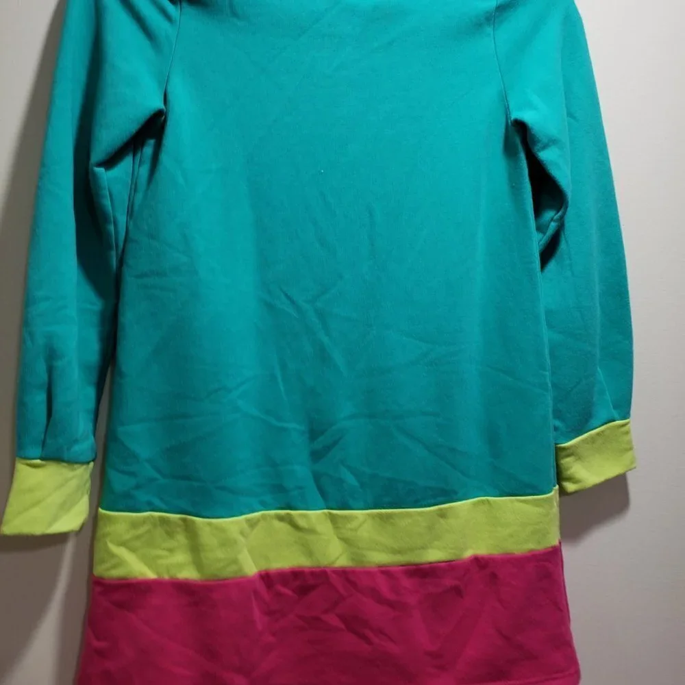 Gymboree Girls’ Size 8 Colorful Long Sleeve Dress – Button Back Design